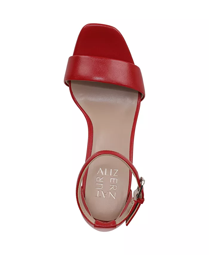 Женские босоножки Joy Square Toe на щиколотке Naturalizer, красный — фото 4