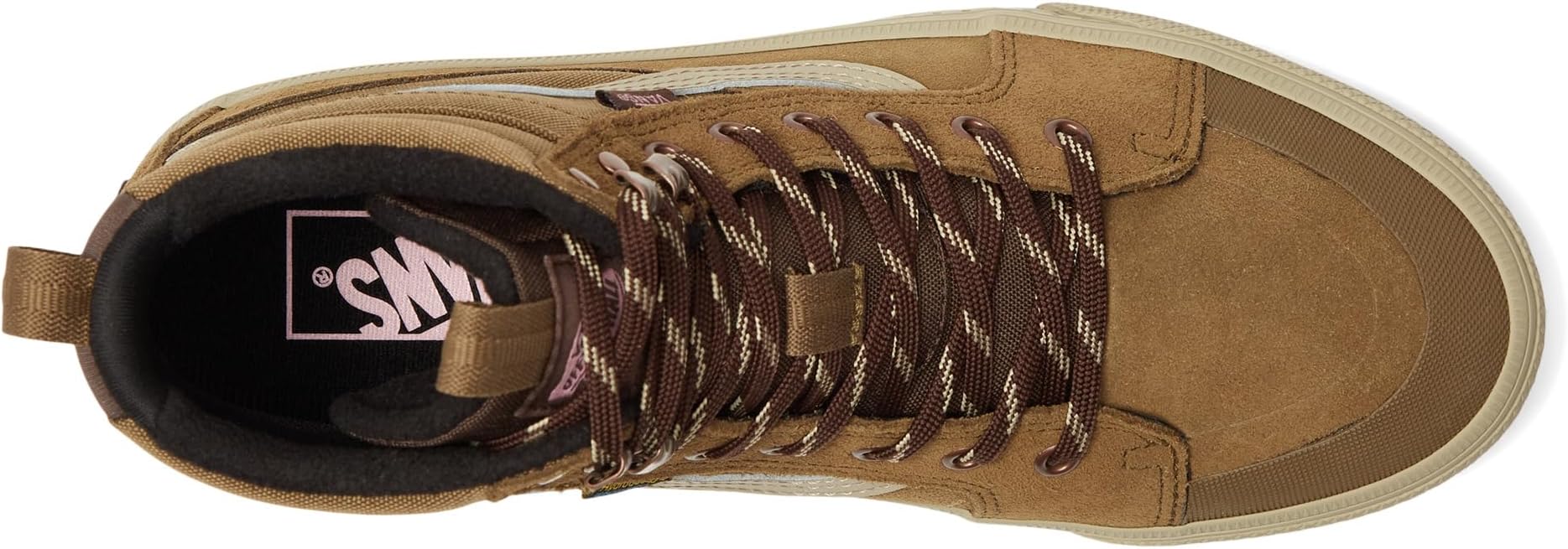 Кроссовки Vans Women's MTE SK8-Hi Waterproof Insulated, Brown/Pink — фото 2