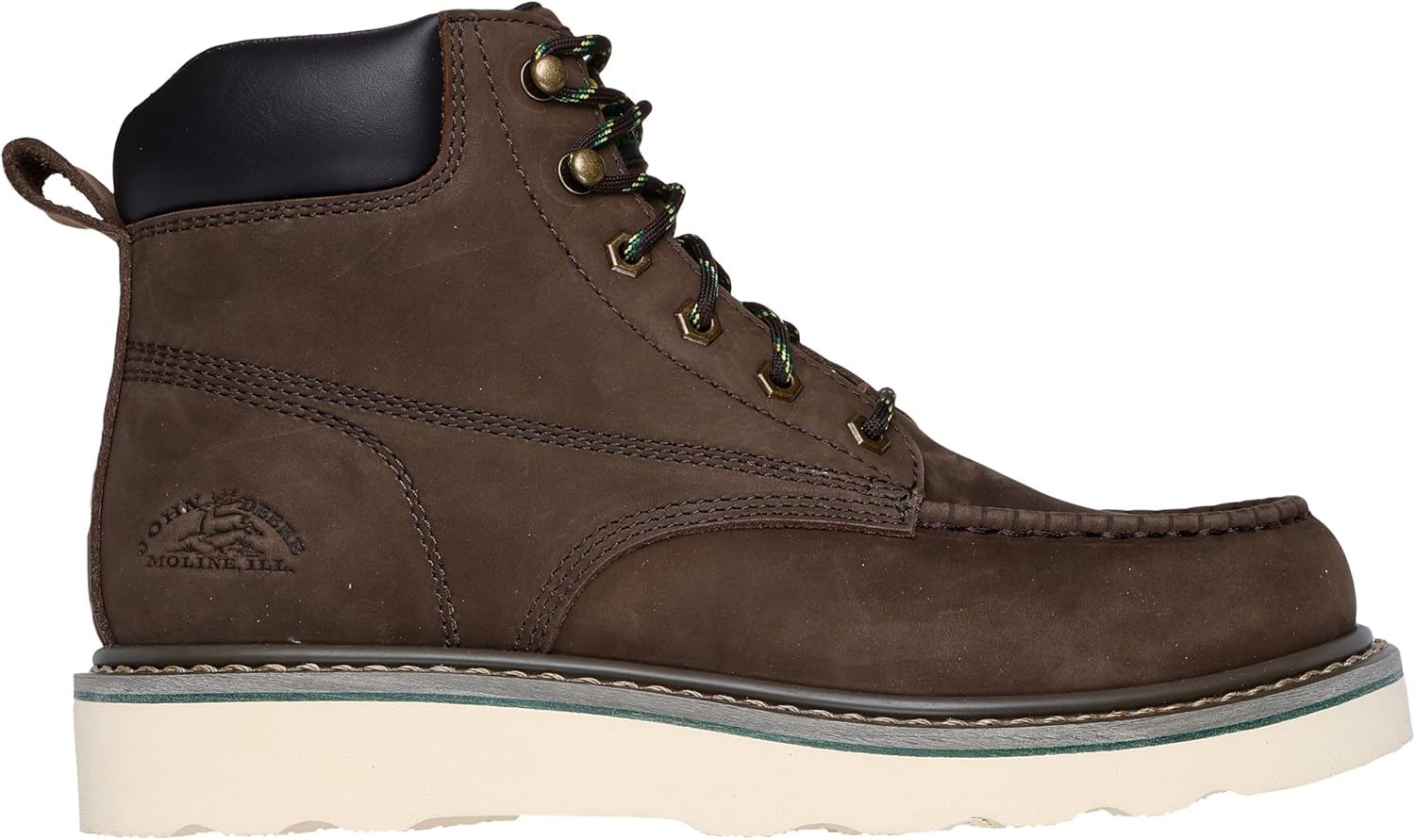 Мужские ботинки Skechers John Deere X Skechers Kadmiel - Grand Creek с шнуровкой и мягким воротником, коричневый — фото 2