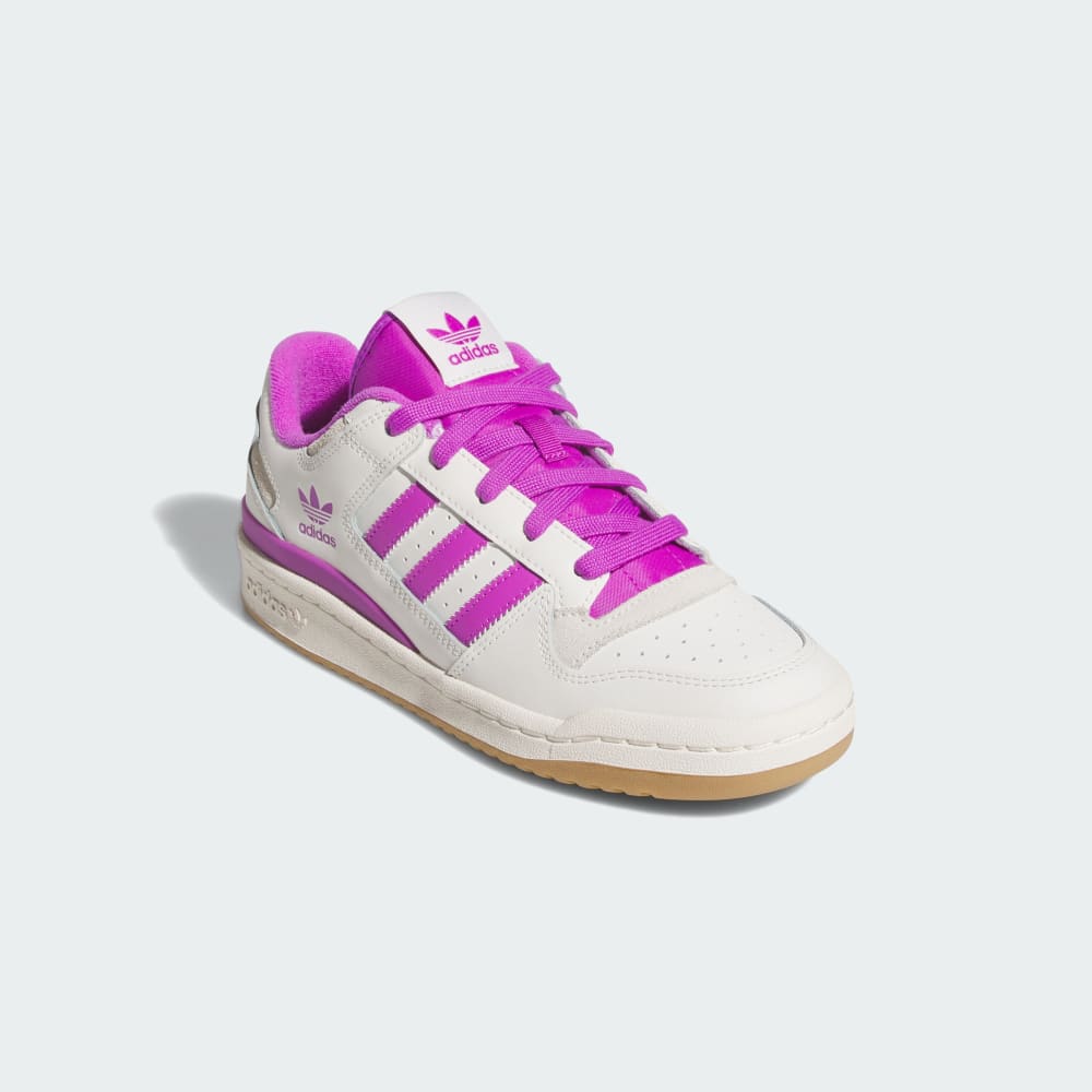 Кроссовки Adidas Forum Low CL Shoes, цвет Cloud White/Purple Burst/Cream White — фото 4