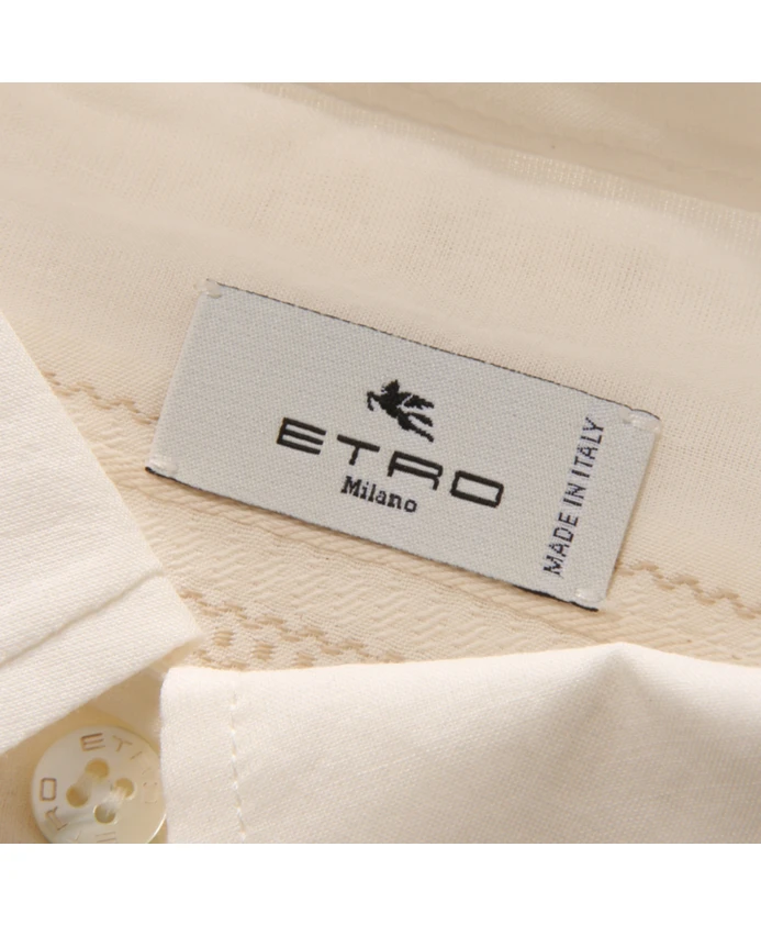 Итальянская рубашка Etro, белый — фото 4