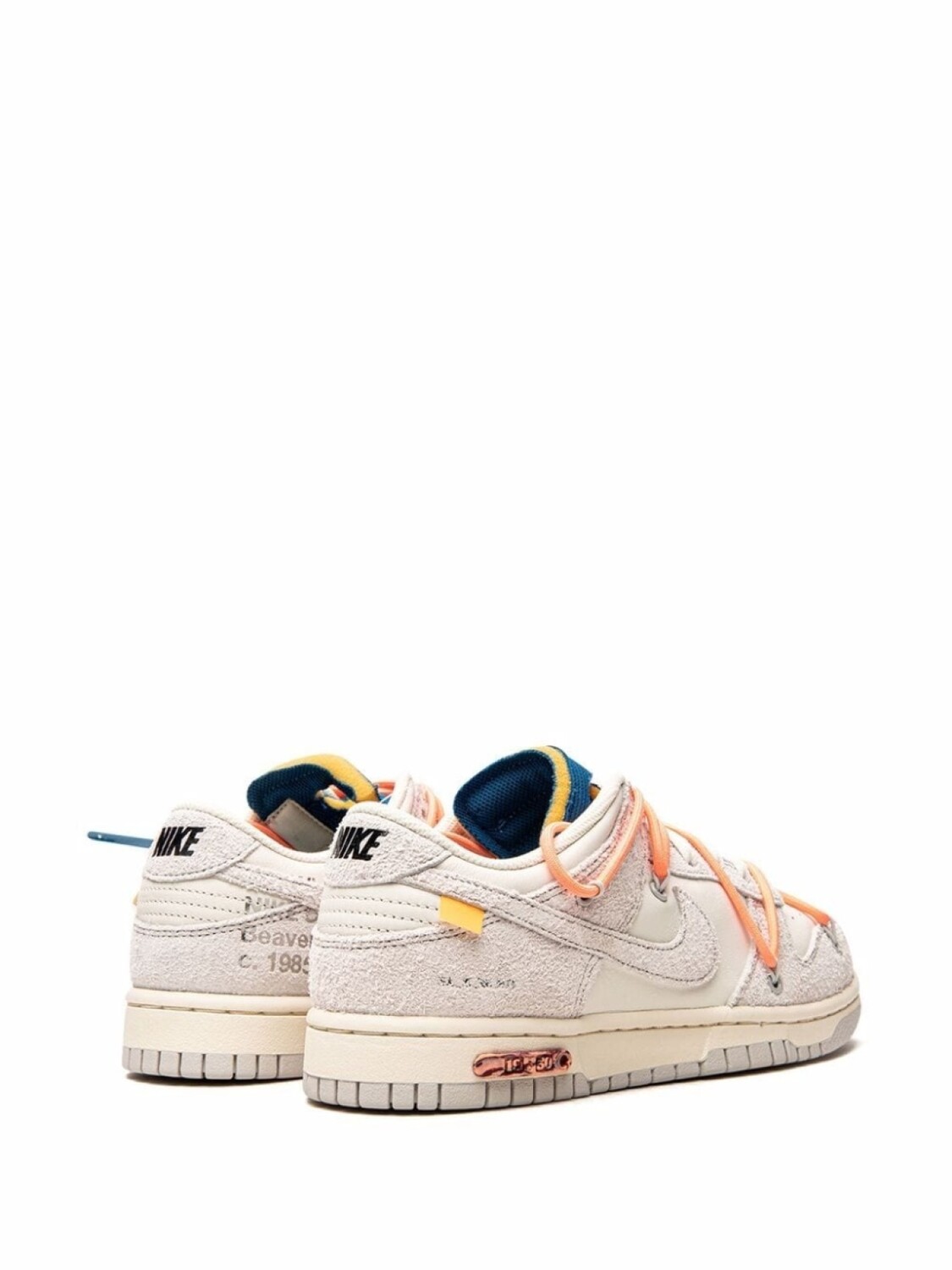 Кроссовки Dunk Low из коллаборации с Off-White Nike X Off-White, серый — фото 3