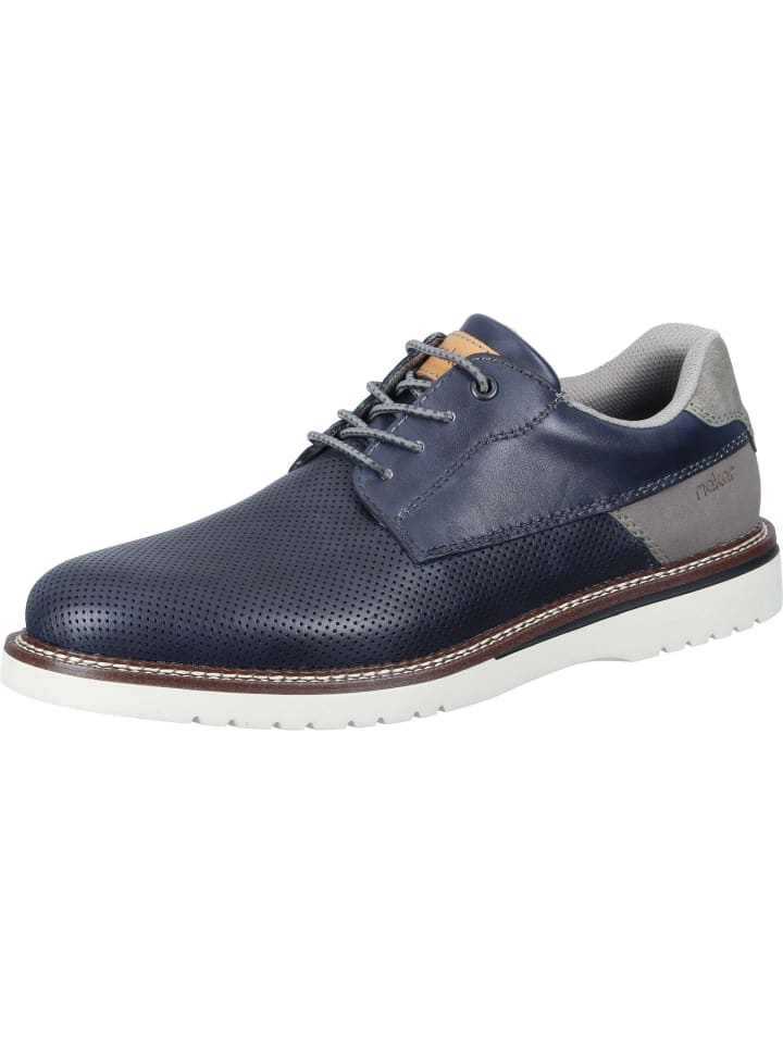 

Туфли на шнуровке rieker, цвет navy/kiesel/dunst/cuolo