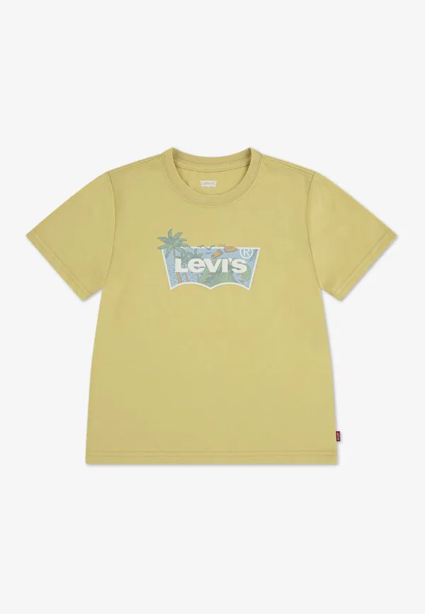 Футболка с принтом "крылья летучей мыши" в честь прилива Levi'S, Yellow