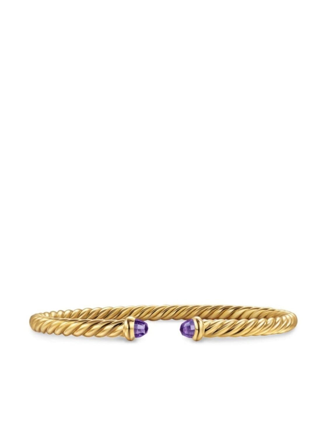 

Браслет Cablespira с аметистом из желтого золота 18 карат David Yurman, золотой