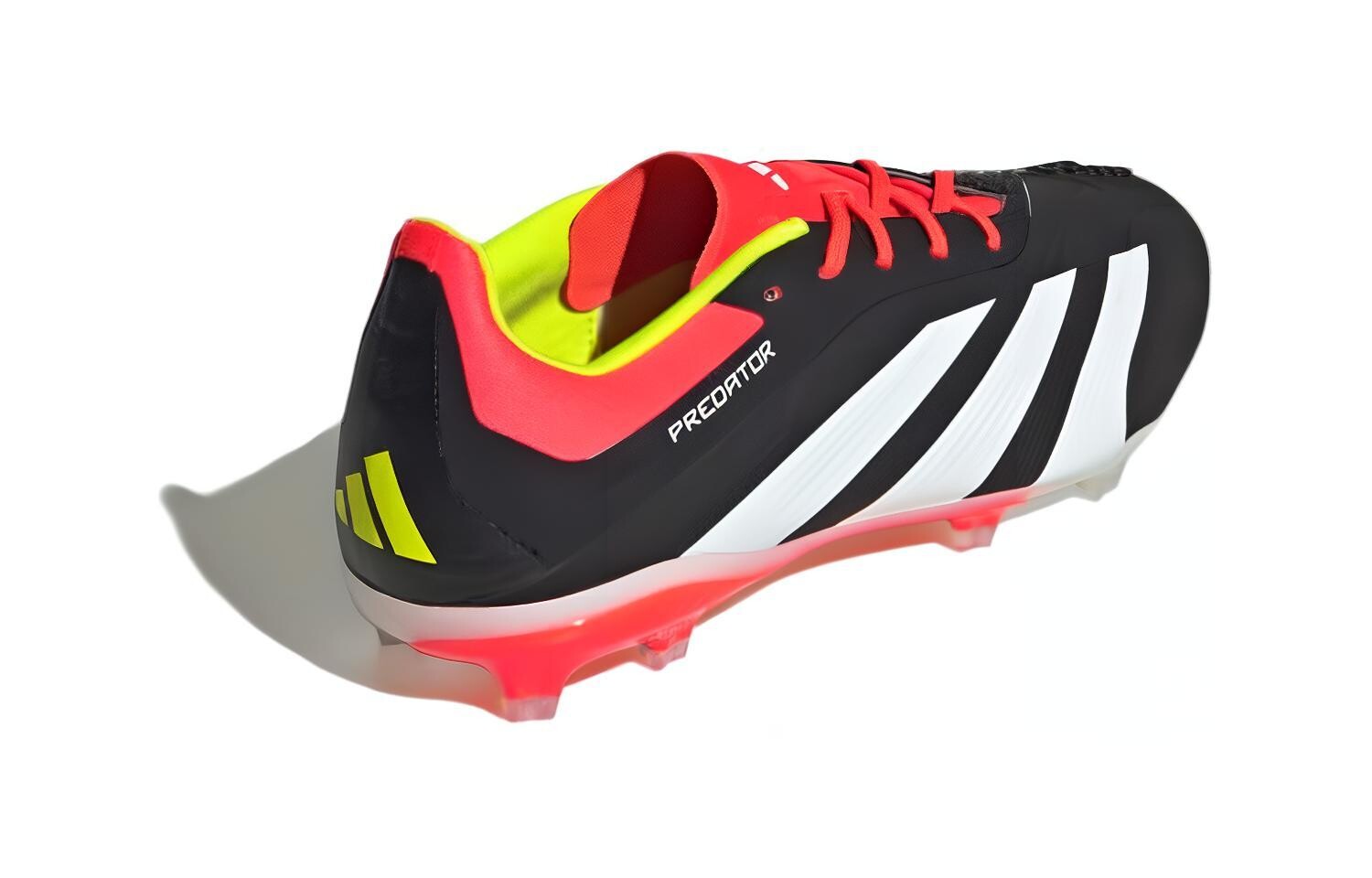 Predator 24 Elite FG Core Черный Облачно-белый Солнечный Красный GS Adidas, черный/красный — фото 4