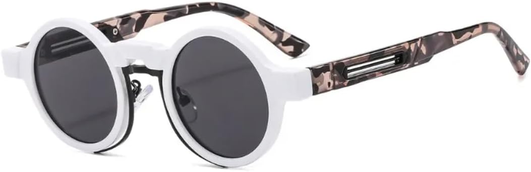 

Солнцезащитные очки для мужчин и женщин - защита UV400 - маленькие круглые, в стиле панк, градиентные цвета, для занятий спортом на открытом воздухе и вождения DSVIGF, Tyj219-4