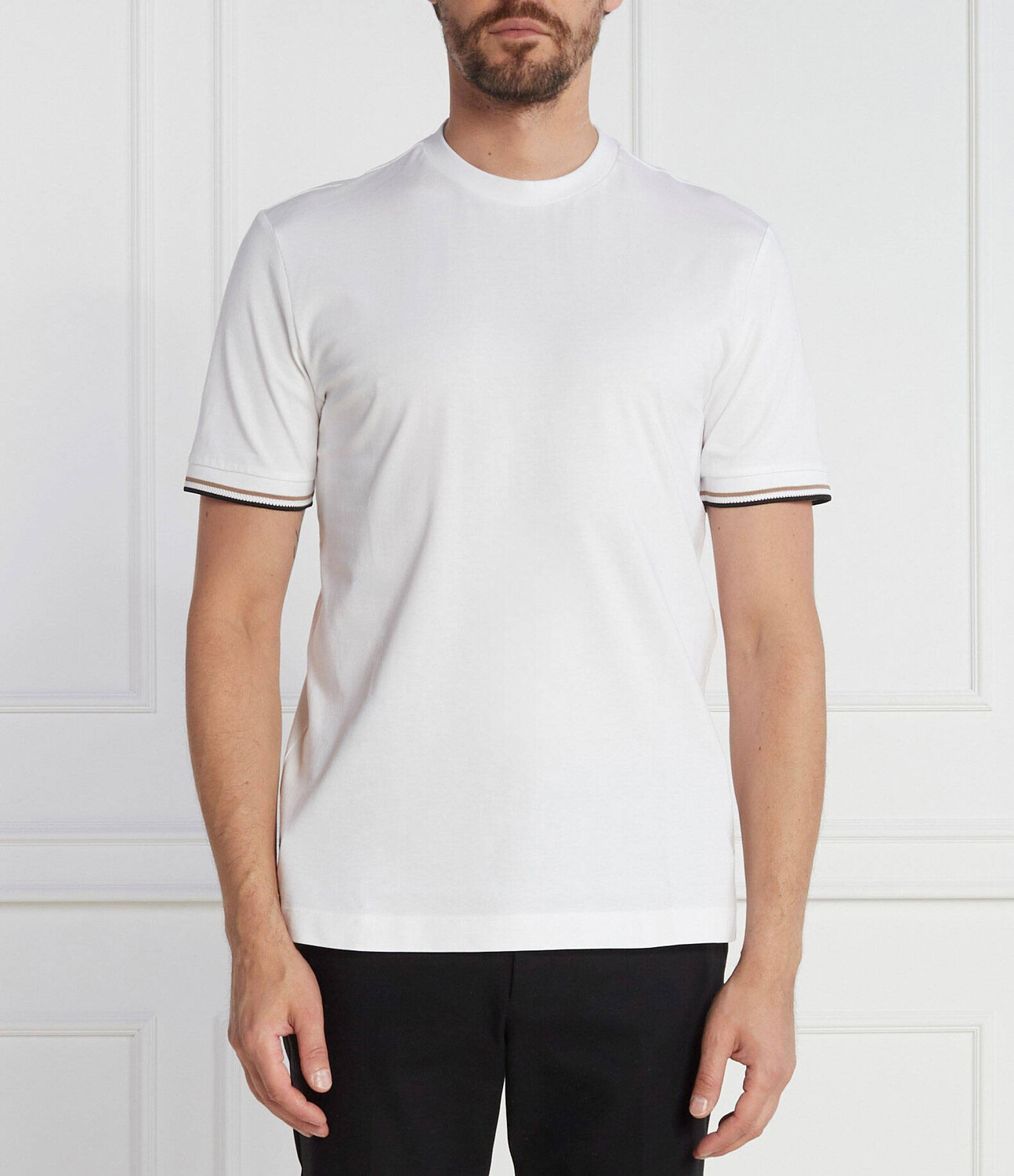 

Футболка BOSS BLACK Thompson 04 Regular Fit, белый