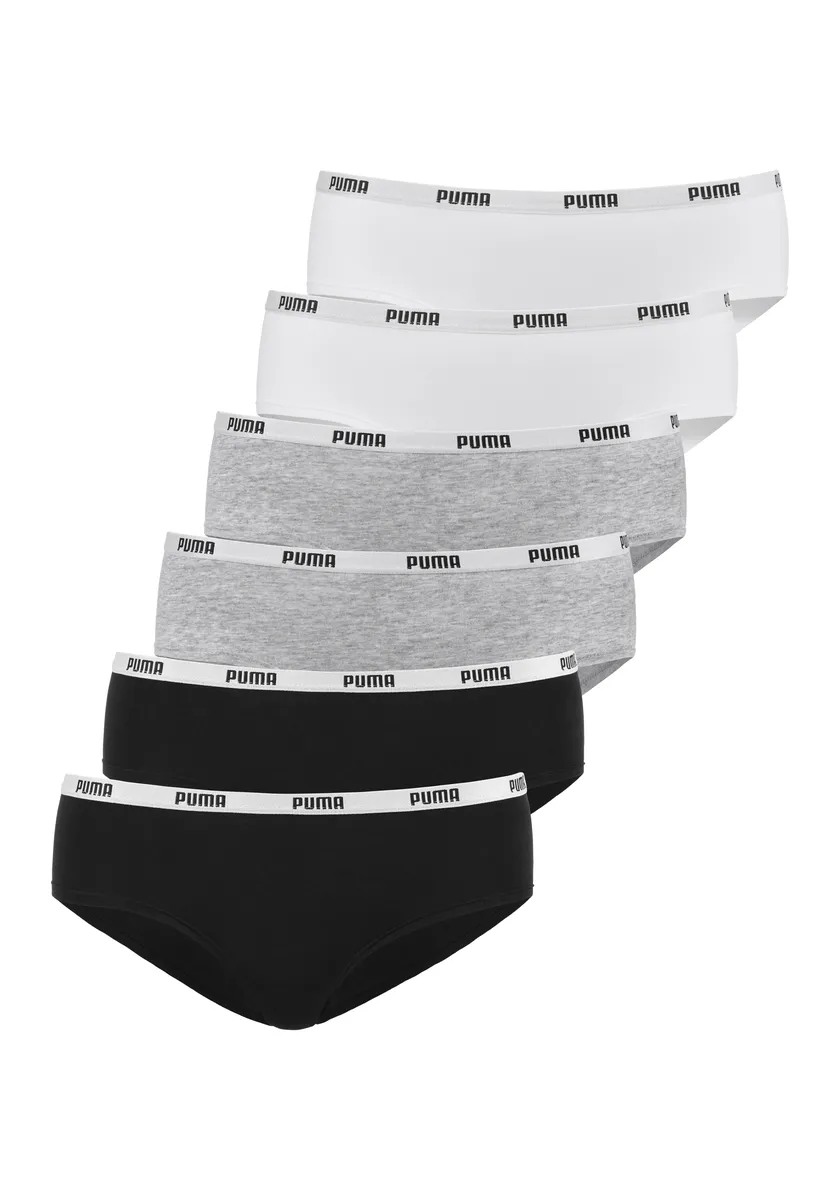 

PUMA Hipster (6 шт. в упаковке), с эластичными манжетами с логотипом, белый