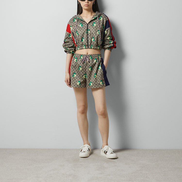 Китайский Новый год повседневные шорты женские черного цвета Gucci — фото 2