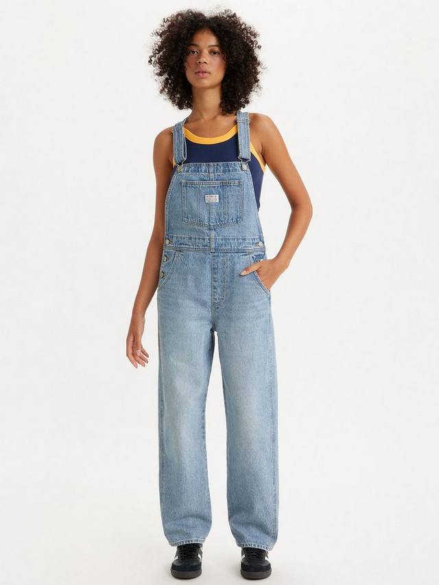 

Винтажные джинсовые комбинезоны Levi's, синий