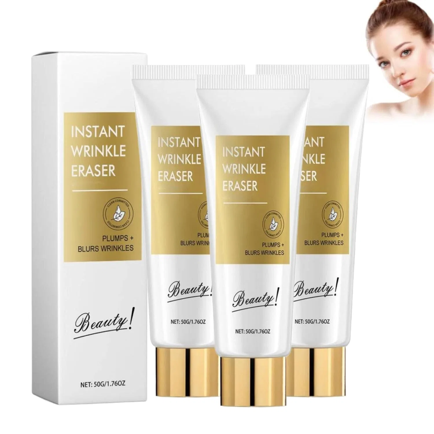 Сыворотка — Для лица для мгновенного удаления морщин Generisch, 3Pcs, 50 г