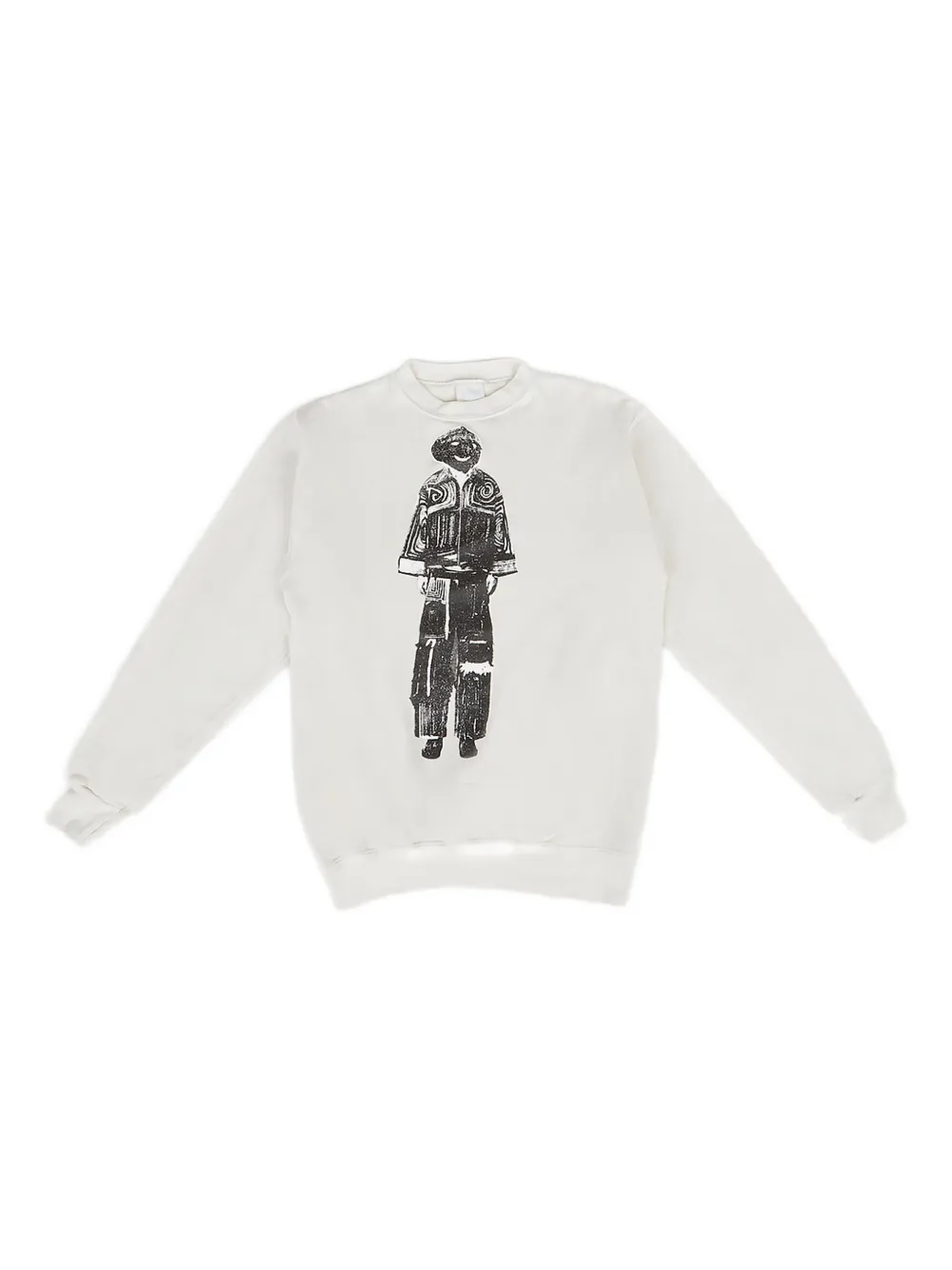 

Свитшот с графическим принтом и круглым вырезом DRx FARMAxY FOR LN-CC, белый