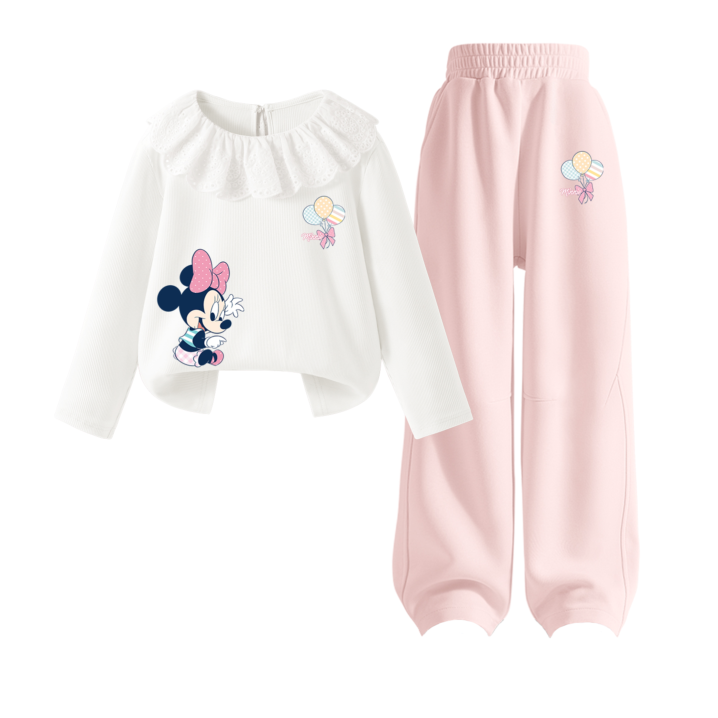 

Детская повседневная спортивная одежда Disney, персиковый