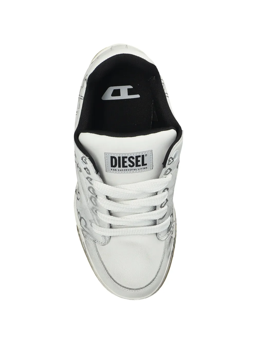 Кроссовки S-D-Ollie с узором Diesel, белый — фото 4