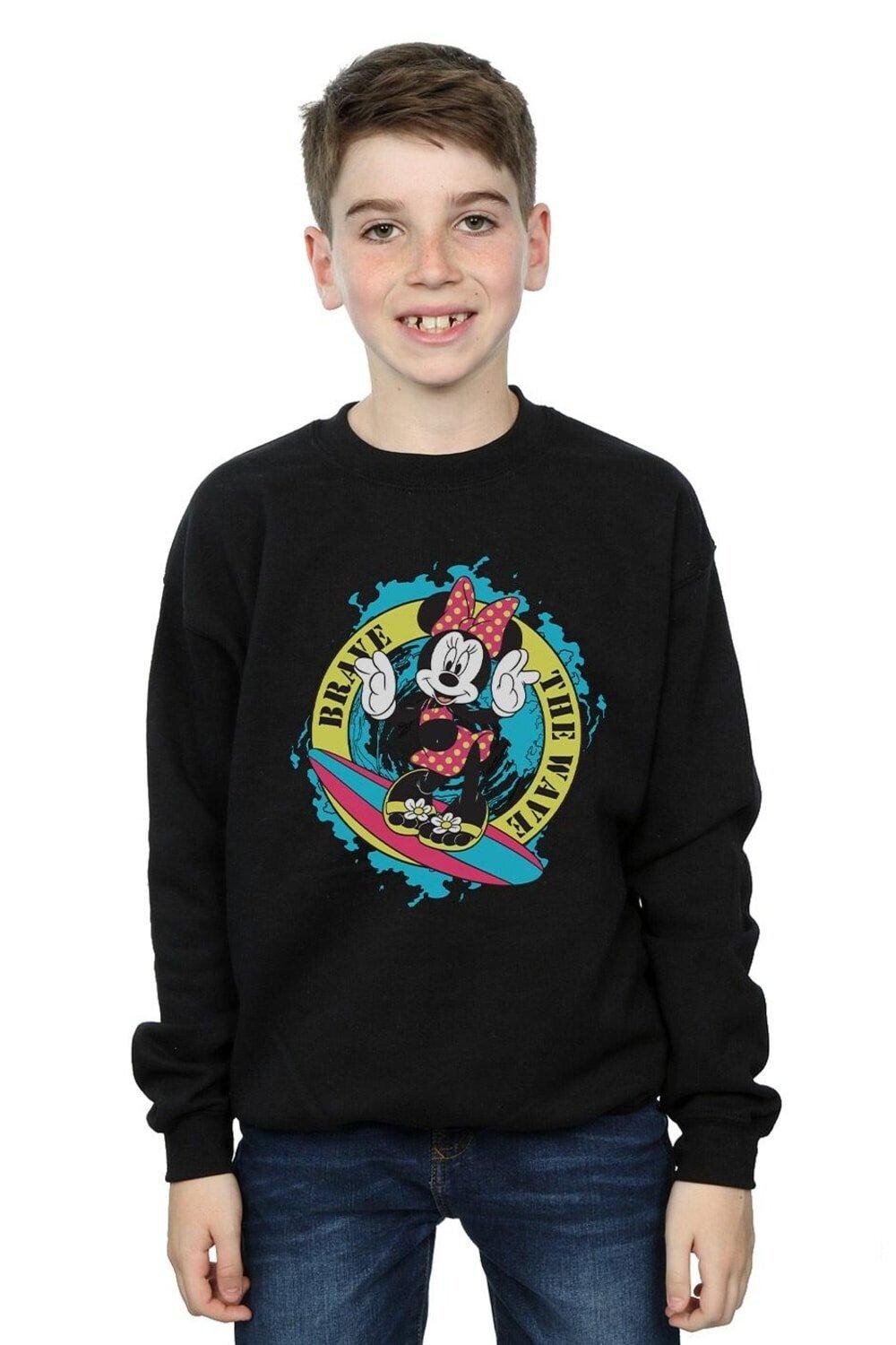 

Толстовка Minnie Mouse Brave The Wave Disney, черный