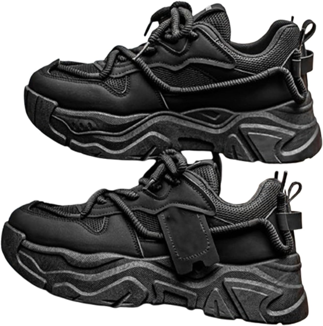 

Мужские кроссовки для бега, мужские кеды с амортизационной поддержкой, мужские теннисные кроссовки для ходьбы и спортивного повседневного ношения Generic, черный