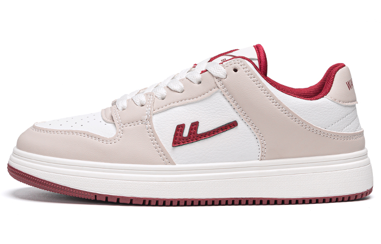 

Кроссовки WARRIOR Skateboarding Shoes Women's Low-top Beige/Red, бежевый/красный