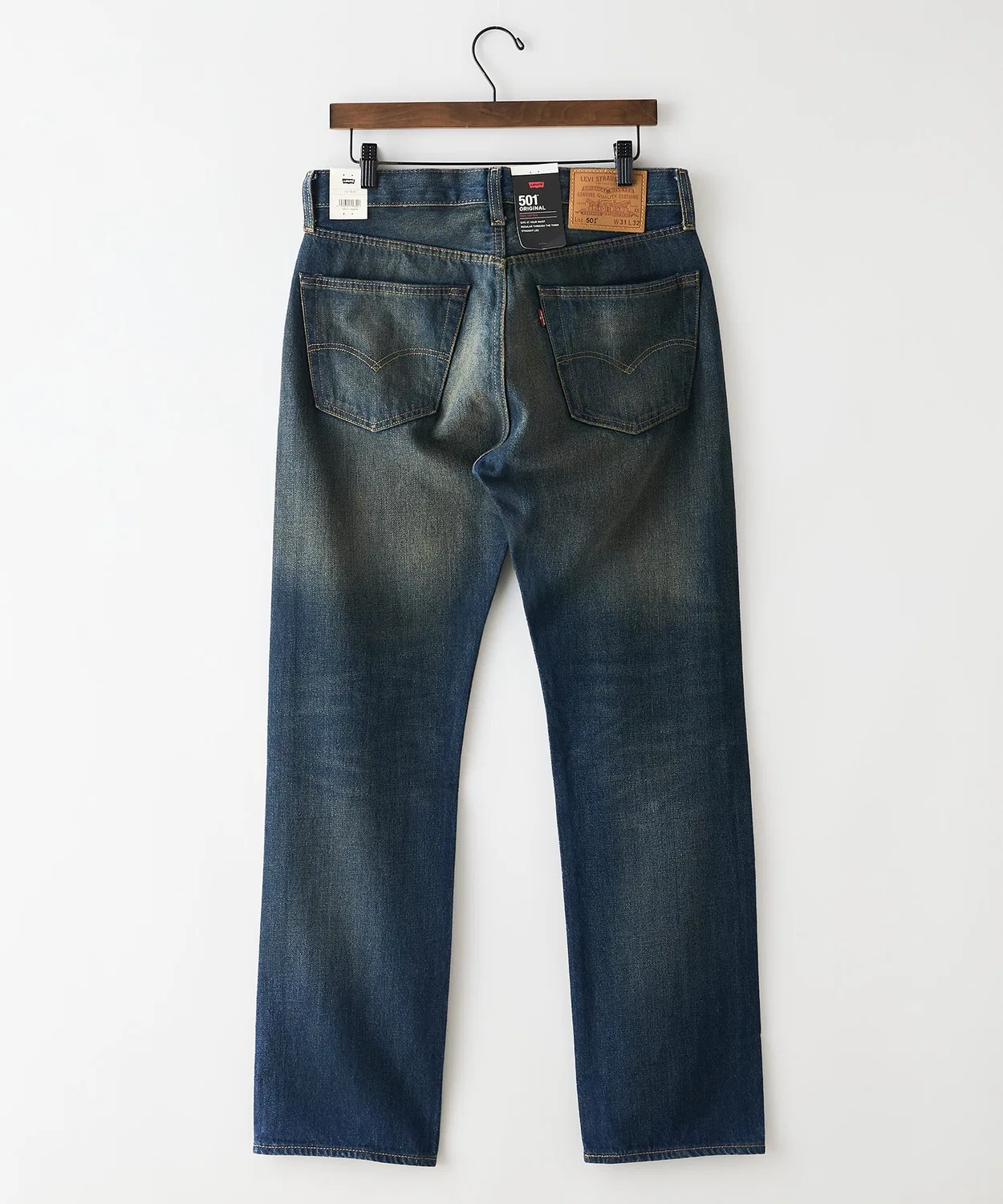 Джинсы 501 Original Fit Levi's Antique Wash синие — фото 3