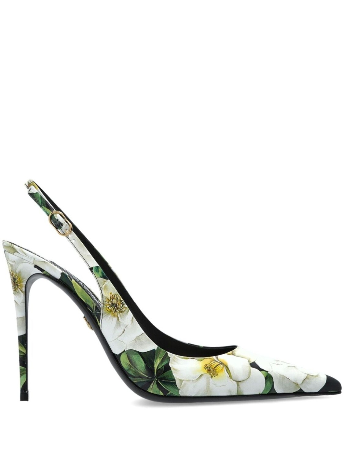 Туфли Dolce & Gabbana 120 мм с цветочным принтом, белый