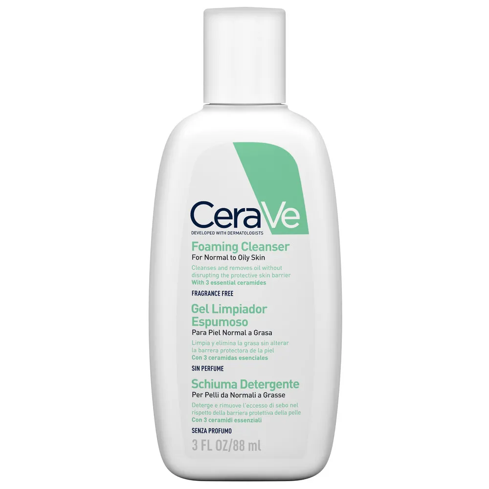 

CeraVe Очищающая пенка для лица 88 мл для нормальной и жирной кожи