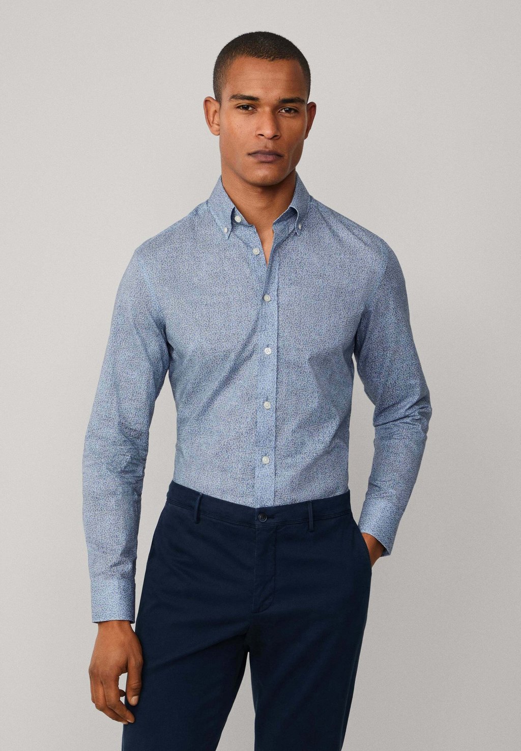 

Рубашка PAINTED FLORAL Hackett London, светло-голубой