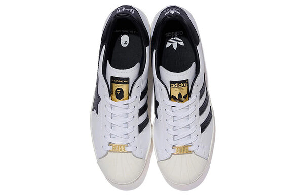 Кроссовки xa bathing ape superstar Adidas, белый — фото 4