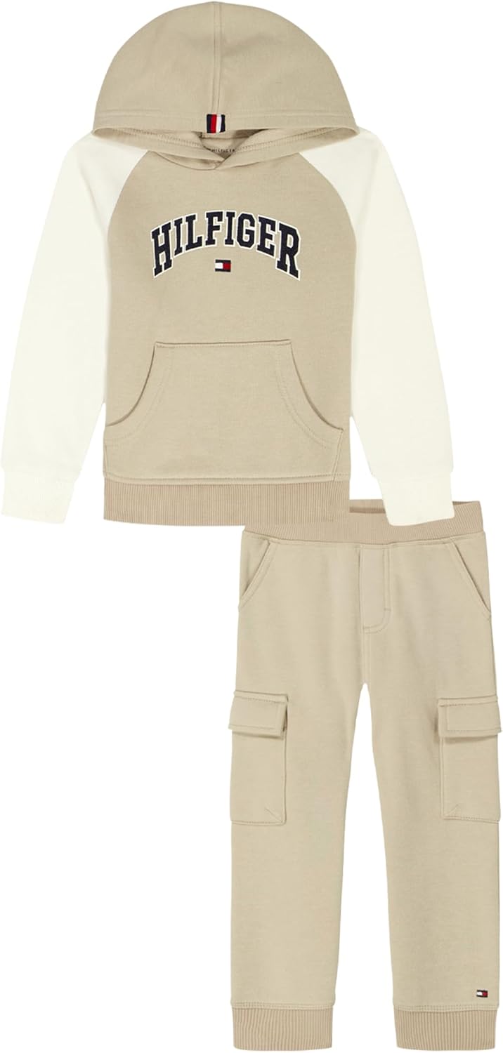 

Комплект из 2-х флисовых брюк для мальчиков Tommy Hilfiger, White Pepper/Antique White