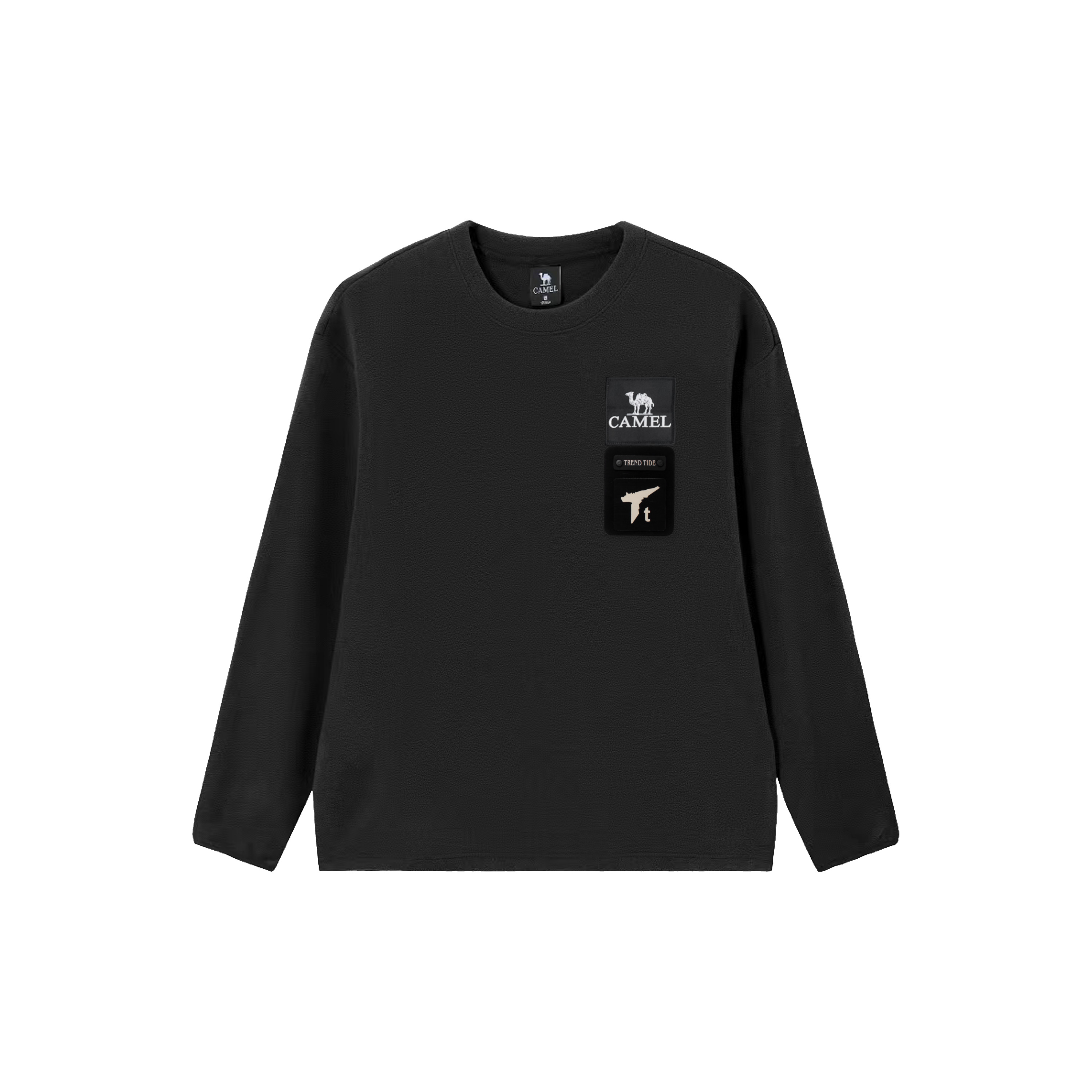 

CAMEL Свитшот Capsule Phantom Black с круглым вырезом, умеренная посадка, Regular