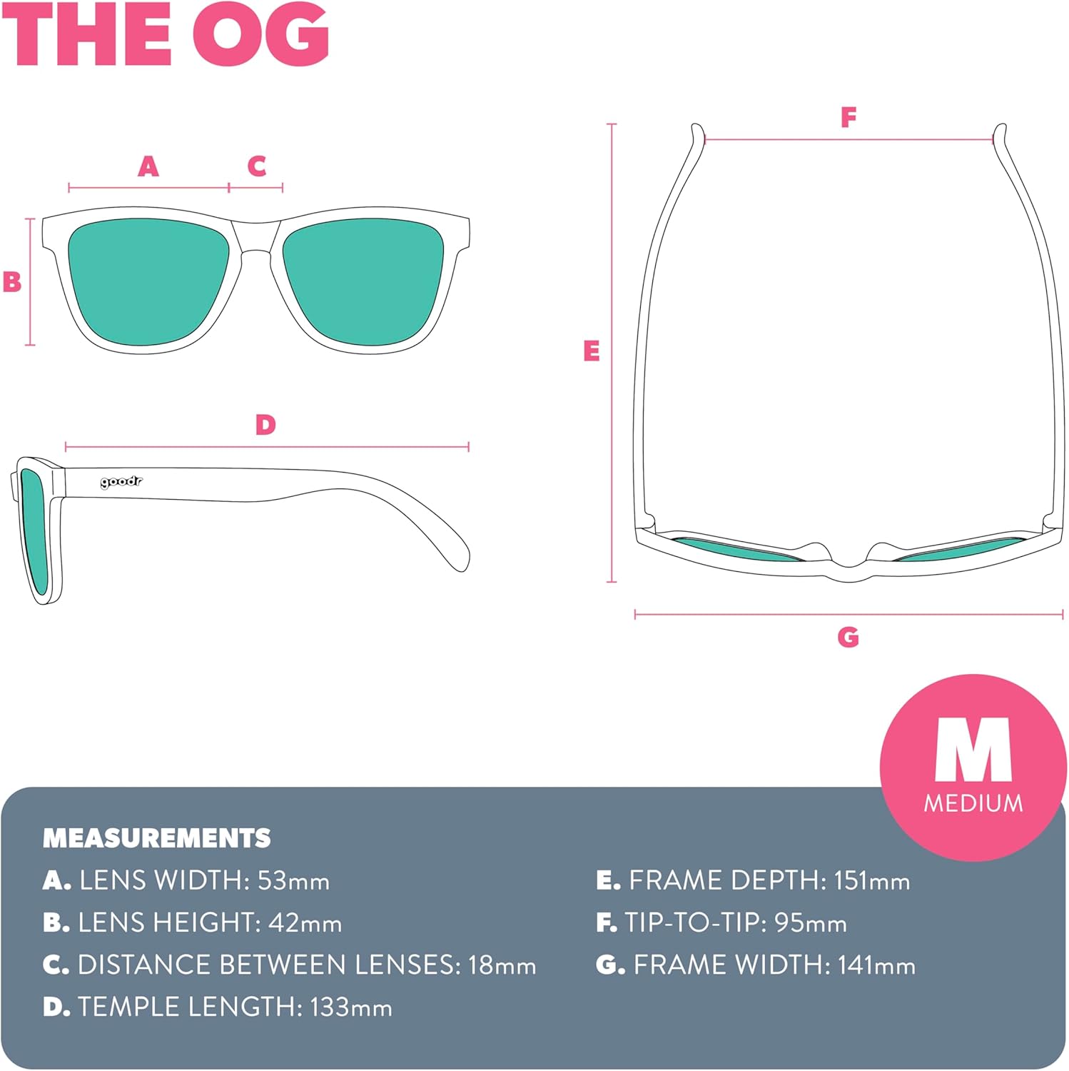 

Солнцезащитные очки goodr Phoenix At A Bloody Mary Bar с поляризационными линзами, средний размер (OG), темно-красная полупрозрачная оправа с зеркальными линзами розового цвета, защита UV400, не скользят, не подпрыгивают, Red