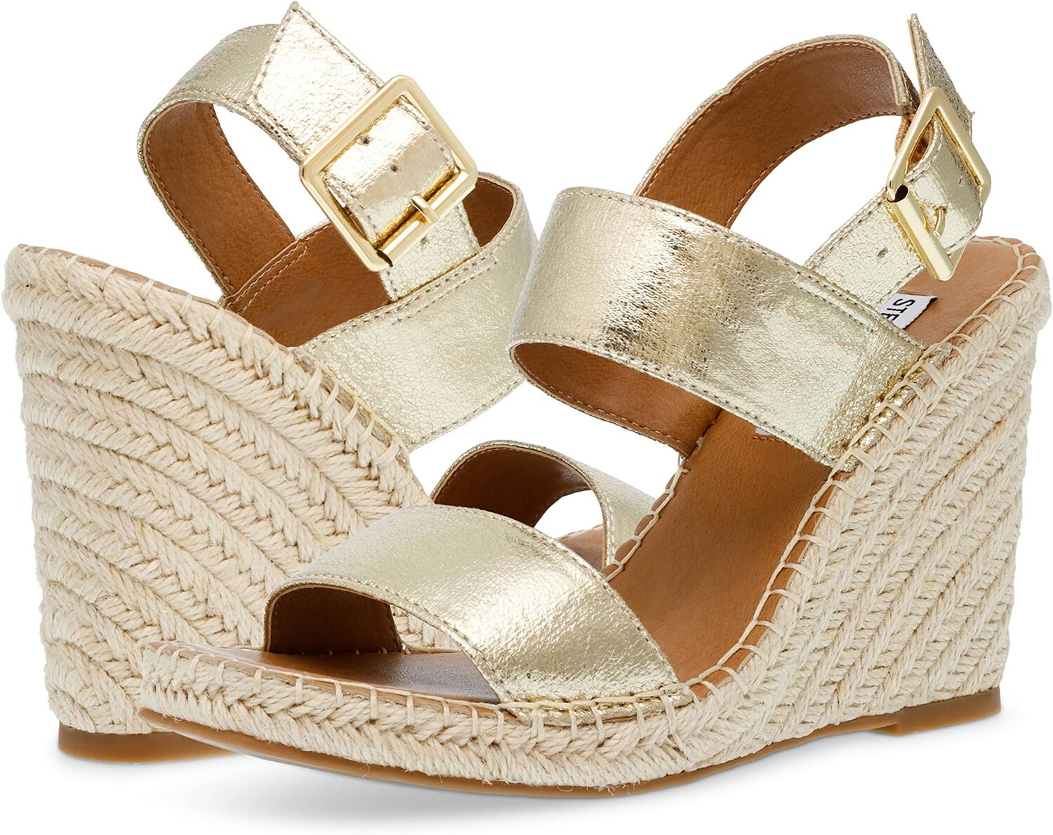 

Туфли Steve Madden Uri Wedge Sandal, цвет Gold Leather