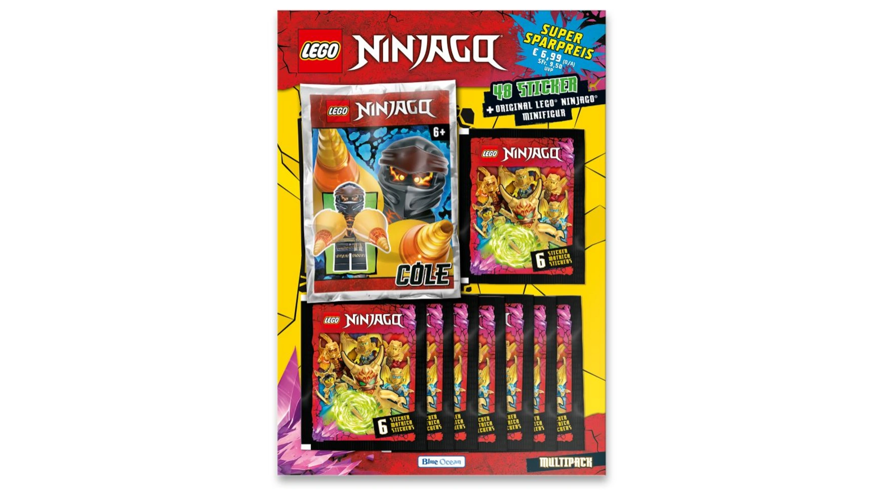 

Blue Ocean Набор кристаллизованных наклеек LEGO NINJAGO