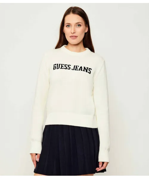 

Свитер Regular fit Guess Jeans, белый