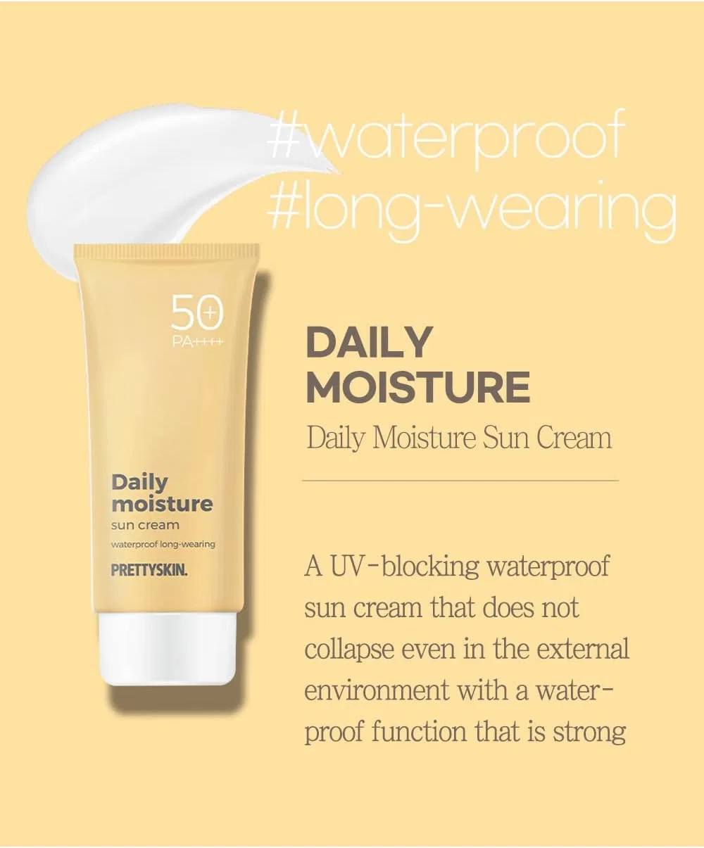 Солнцезащитный крем для лица PRETTYSKIN Daily Moisture SPF50+ PA++++ 70 мл — фото 2