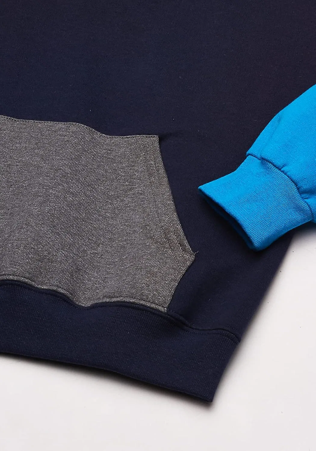 Спортивные штаны, толстовки и худи Fruit of the Loom для мальчиков, Pullover - Navy/Pacific Blue — фото 3
