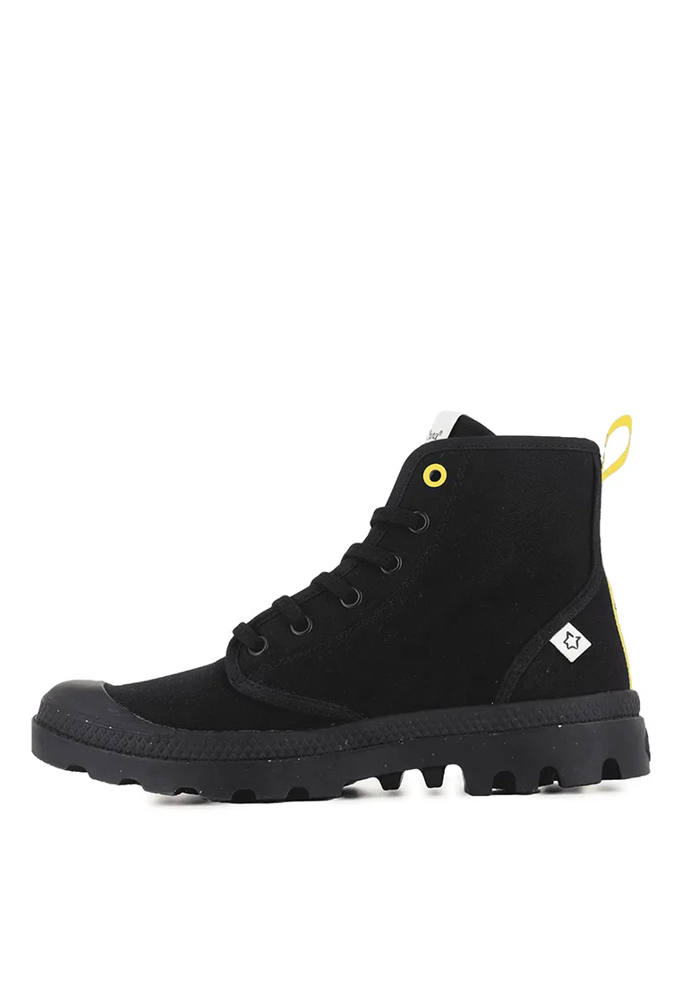 Ботинки женские, утепленные, модель Pampa Petit Prince, Unisex, черные Palladium — фото 4