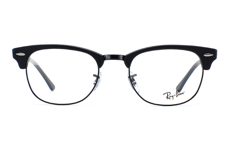 

RayBan Очки Ray Ban Clubmaster с квадратной оправой, Matte Black