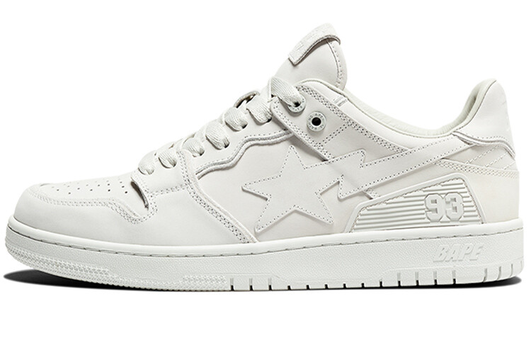 

BAPE Bape SK8 Sta тройной белый нубук A Bathing Ape