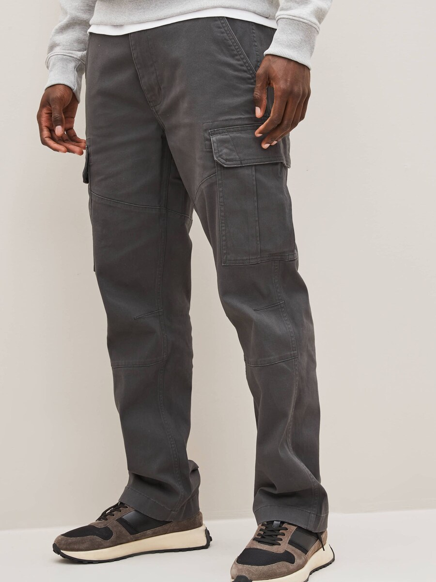 Брюки-карго Next Regular Cargo Pants, серый — фото 2