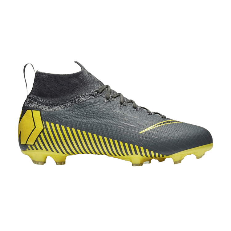 

Бутсы Nike Mercurial Superfly 6 Elite FG GS 'Grey Opti Yellow', серый