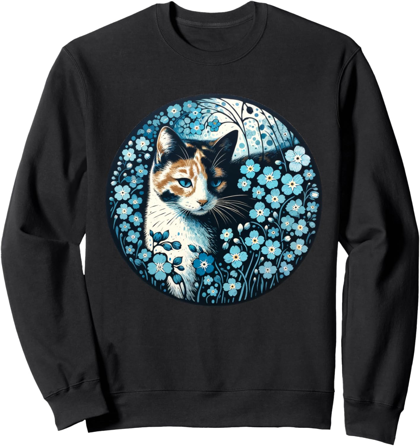 

Не забудьте про цветы и трехцветных кошек. Толстовка Cat Snugg, черный