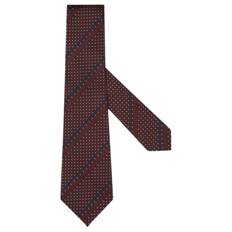 

Ermenegildo Zegna Галстук из шелка тутового шелкопряда унисекс бордовый, Burgundy
