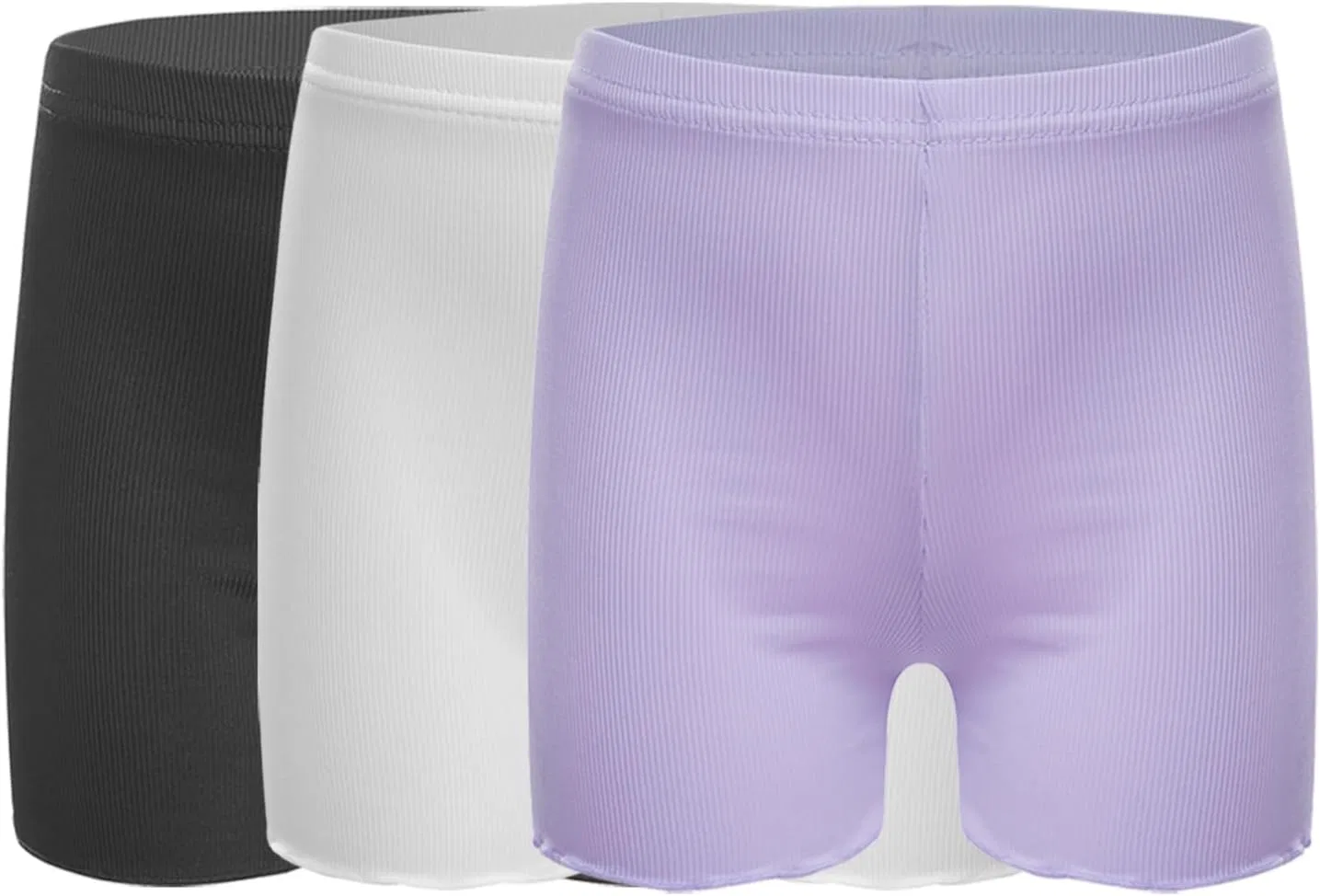 Детские шорты для активного отдыха 3 шт, Agoky, Black&white&purple