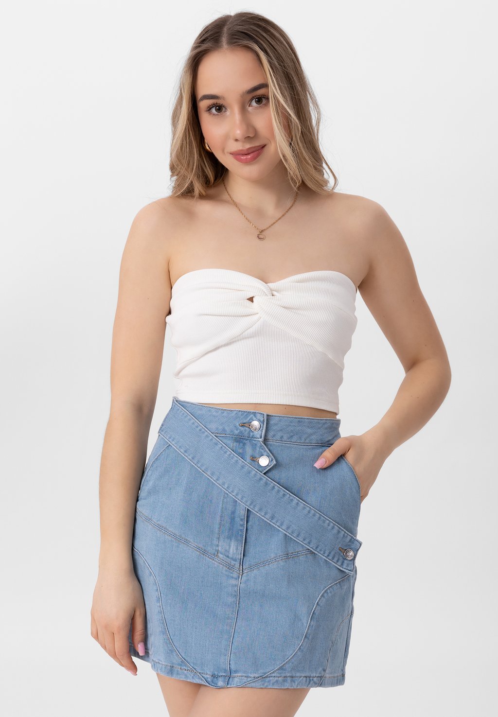 

Мини-юбка ZOJA - A-line skirt Laurella, цвет Blue Denim