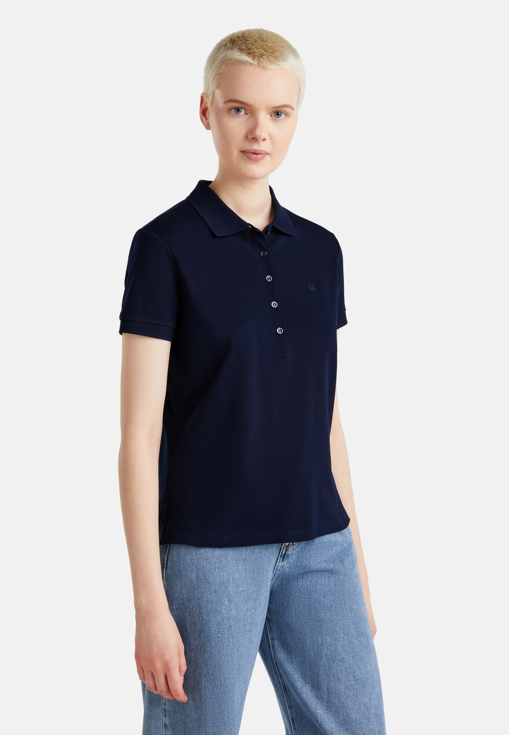 

Рубашка поло IN STRETCH United Colors of Benetton, синий