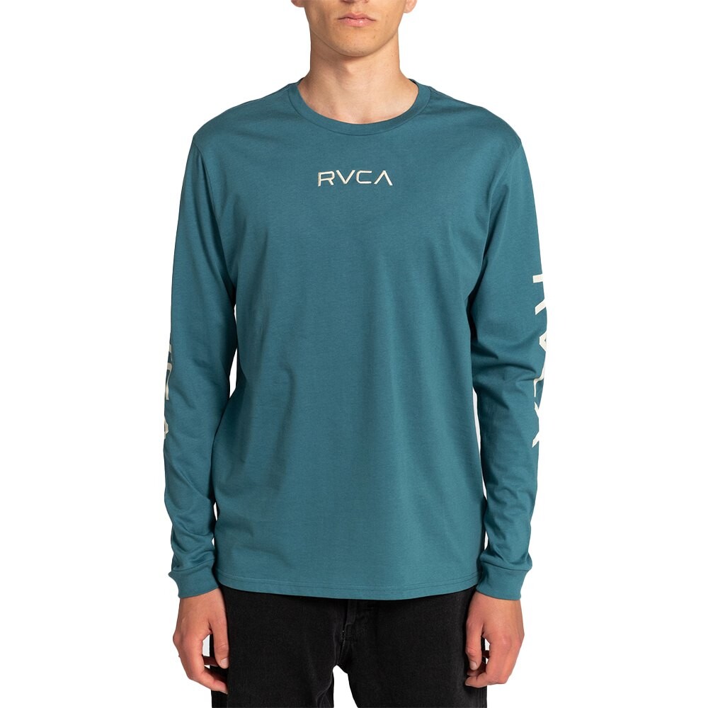 

Футболка с длинным рукавом Rvca Big Sleeve Tee, синий