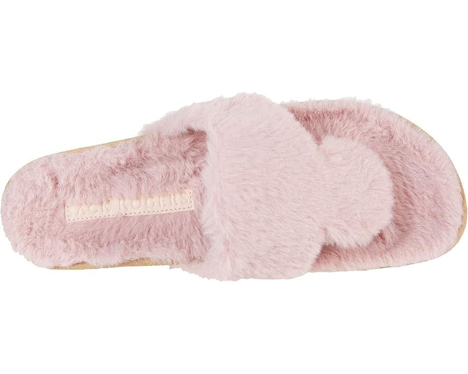 Jack Rogers Jacks Comfort Cozy Thong Women's  Blush Faux Fur Sandal JOBB1466, розовый — фото 3