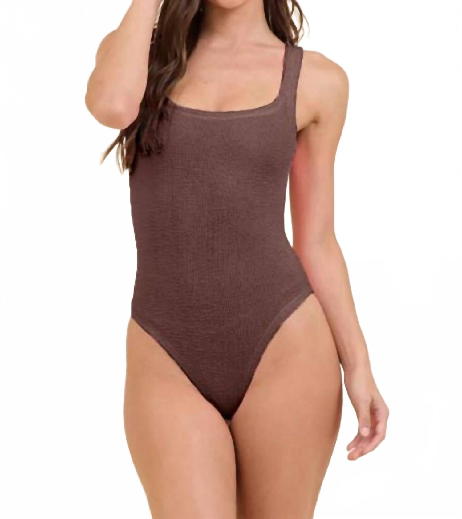 

Купальник Cocoa Beach Krinkle с эффектом плиссе в бронзовом цвете Vintage Havana, бронзовый