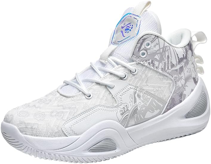 

Мужские кроссовки на шнуровке, спортивная обувь с амортизацией и дышащие, для бега, баскетбола, тренировок в зале, подходят для всех сезонов Hhhchpm, серый