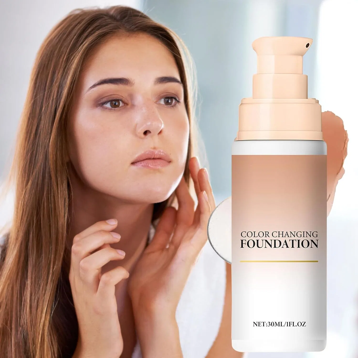 Тональное средство Color Changing Foundation Generic 30ml белый — фото 2